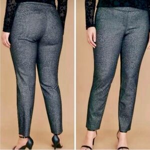 LANE BRYANT THE ALLIE SKINNY ANKLE BLACK SPARKLE - SIZE 22 - NWT